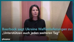 Jahrestag Ukraine-Krieg: Rede von Außenministerin Baerbock in Odessa