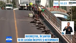 București, capitala șantierelor. Peste 50 de lucrări începute și neterminate