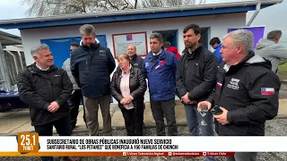 Subsecretario de Obras Públicas inauguró nuevo Servicio Sanitario Rural “Los Petanes” en Chonchi