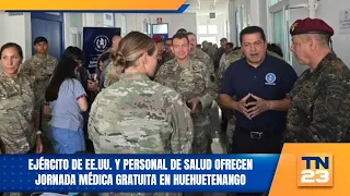 U.S. Army and health personnel offer free medical clinic in Huehuetenango
