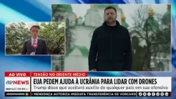 Zelensky diz que EUA pediu ajuda no combate aos drones do Irã