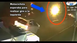 Motorcyclist dies in three-vehicle collision in Managua