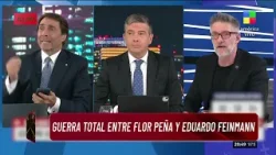 Guerra total entre Flor Peña y Eduardo Feinmann: "Me tiene sin cuidado lo que diga"