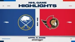 NHL Highlights | Sabres vs. Senators - April 2, 2026 NHL Highlights | Sabres vs. Senators - April 2, 2026