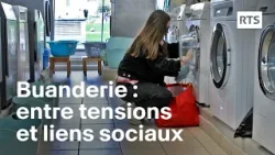 Buanderie collective, lieu de tensions et de liens sociaux en Suisse | RTS Buanderie collective, lieu de tensions et de liens sociaux en Suisse | RTS