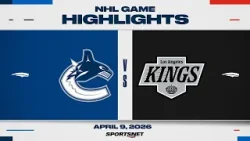 NHL Highlights | Canucks vs. Kings - April 9, 2026 NHL Highlights | Canucks vs. Kings - April 9, 2026