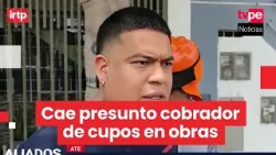 Capturan a trabajador municipal acusado de cobrar cupos en obras de construcción en SJM Capturan a trabajador municipal acusado de cobrar cupos en obras de construcción en SJM