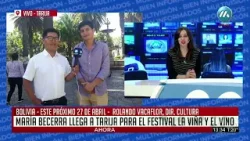 BOLIVIA - MARÍA BECERRA LLEGA A TARIJA PARA EL FESTIVAL DE LA VIÑA Y EL VINO.