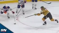 Golden Knights' Jack Eichel Scores Point-Blank Goal Off Brutal Evan Bouchard Giveaway Golden Knights' Jack Eichel Scores Point-Blank Goal Off Brutal Evan Bouchard Giveaway