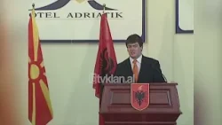 Presidenti Topi takim me homologun maqedonas në Durrës - (17 Korrik 2008)