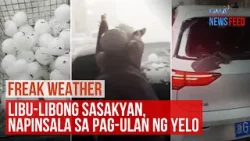Freak weather – Libu-libong sasakyan, napinsala sa pag-ulan ng yelo | GMA Integrated Newsfeed