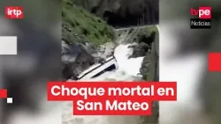 Cinco fallecidos tras choque y caída de vehículo al río Rímac en San Mateo, Huarochirí Cinco fallecidos tras choque y caída de vehículo al río Rímac en San Mateo, Huarochirí
