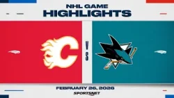 NHL Highlights | Flames vs. Sharks - February 26, 2026 NHL Highlights | Flames vs. Sharks - February 26, 2026