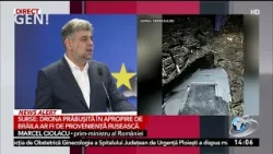 Marcel Ciolacu: Se vede după crater că drona căzută la Brăila nu avea explozibil