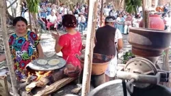 Escenificación de un Día en un Campamento Cafetalero en Atoyac Durante la Feria del Cafe 2024