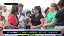 Móvil en vivo: vecinos de barrio Parque Norte, hartos de la inseguridad Móvil en vivo: vecinos de barrio Parque Norte, hartos de la inseguridad