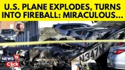 Pennsylvania Plane Crash Caught On Camera | 5 Hospitalised | US News Live | News18 | N18G Pennsylvania Plane Crash Caught On Camera | 5 Hospitalised | US News Live | News18 | N18G