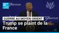 "Très peu coopérative" : Trump se plaint de la France sur l'interdiction de survol de son territoire "Très peu coopérative" : Trump se plaint de la France sur l'interdiction de survol de son territoire