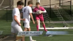 Decorah edges Hudson 1-0 in top 10 boys soccer battle
