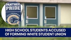 New Jersey high school students accused of forming white student union