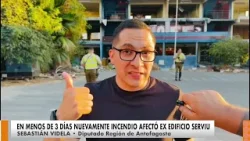 Principio de incendio afectó a ex edificio Serviu: lugar había tenido un incendio días antes Principio de incendio afectó a ex edificio Serviu: lugar había tenido un incendio días antes