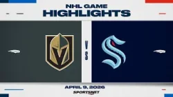 NHL Highlights | Golden Knights vs. Kraken - April 9, 2026 NHL Highlights | Golden Knights vs. Kraken - April 9, 2026