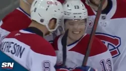 Cole Caufield Wires Home 49th Goal Of Season To Give Canadiens Late Lead Cole Caufield Wires Home 49th Goal Of Season To Give Canadiens Late Lead
