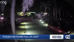 Stolen car found full of suspect's loot in Cape Coral Stolen car found full of suspect's loot in Cape Coral