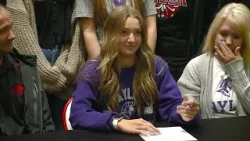 Bluffton's Sophia Schwartz full signing day interview with Taylor University cheerleading 4/25/2024