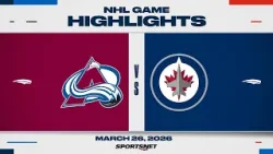 NHL Highlights | Avalanche vs. Jets - March 26, 2026 NHL Highlights | Avalanche vs. Jets - March 26, 2026