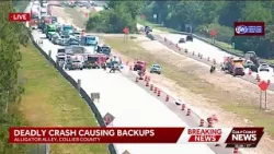 Crash leaves one dead, shuts down northbound I-75 on Alligator Alley in Collier County Crash leaves one dead, shuts down northbound I-75 on Alligator Alley in Collier County