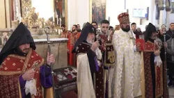 Տարվա առաջին պատարագը Մայր Աթսռ Ս․ Էջմիածնում Տարվա առաջին պատարագը Մայր Աթսռ Ս․ Էջմիածնում