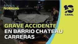 Fuerte accidente en la zona de boliches de Chateau Carreras Fuerte accidente en la zona de boliches de Chateau Carreras