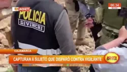 Cajamarca: capturan a sujeto que disparó contra vigilante