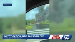 Пожар на железнодорожном мосту нарушил пасхальный отдых в кемпинге в округе Глейдс. Пожар на железнодорожном мосту нарушил пасхальный отдых в кемпинге в округе Глейдс.