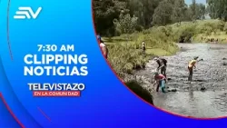 Vecinos y ambientalistas hicieron minga de limpieza en río San Pedro | Televistazo | Ecuavisa